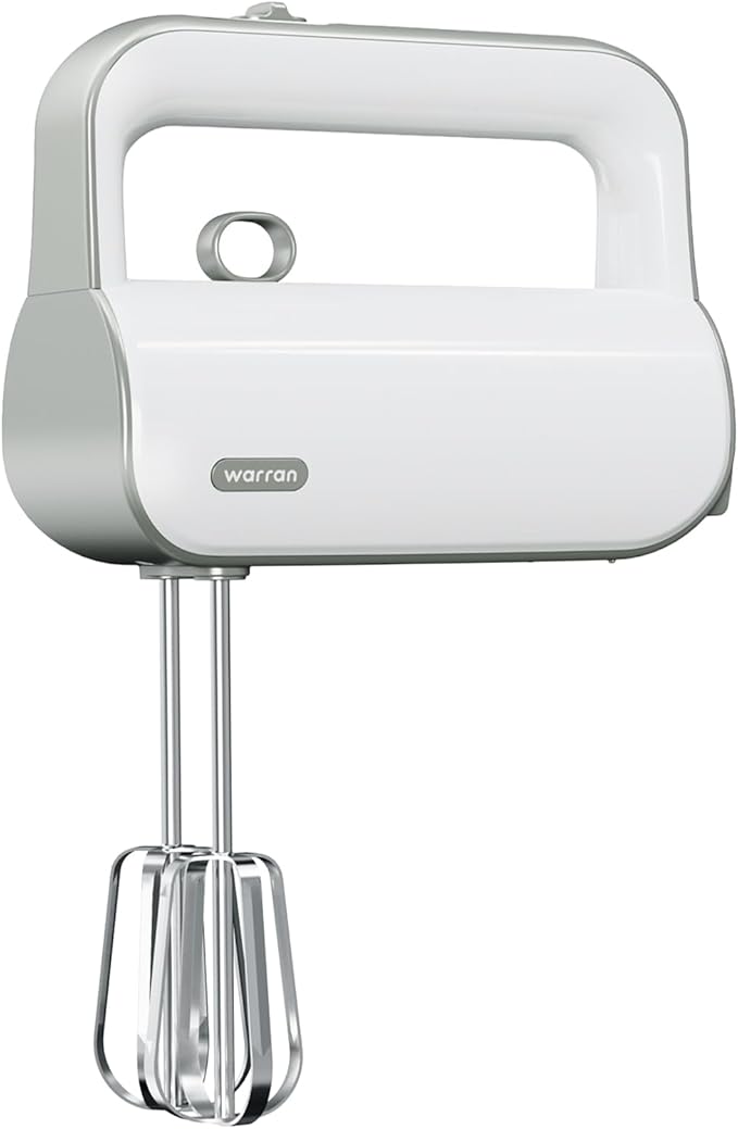 4-in-1 Electric Hand Mixer for Baking, Cooking and Coffee Drinks（Light Olive Green）