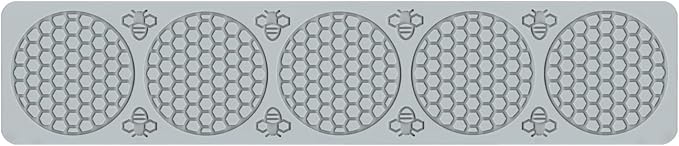 Bee Silicone Mold Honeycomb,Embossing Lace Fondant Mold and Bee Lace Fondant Molds for Cake Decorating