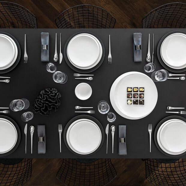 Villeroy & Boch NewMoon 12-Piece Dinnerware Set, Service for 4, Plates & Bowls, Premium Porcelain, Made in Germany