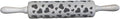 efo Embossed Rolling Pin with Engraved Design - Decorative Dough Roller - Cake Baking Accessories to Make Unique Bakes and Pottery - Beautifully Handmade Patterned Rolling Pin 40cm (Hearts)