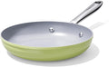 Nonstick Ceramic Frying Pan 8" for All Stovetops, PTFE/PFOA/PFAS Free, Even Heat Distribution Oven Safe up to 500°F, Healthy Non Toxic Skillet w/ Ergonomic Stainless Steel Handle, Olive Green
