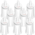 Filter - Replacement Water Filter Compatible with Breville Sage Claro Swiss For Oracle, Barista & Bambino - Compare to Part #BES008WHT0NUC1.Pack of 8（First use without adding coffee powder ）
