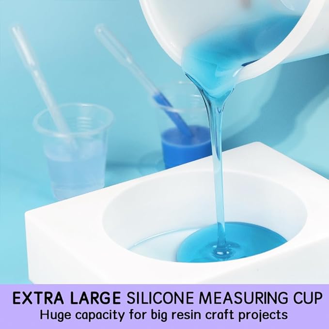 Extra Large Silicone Measuring Bowl Set for Epoxy Resin 2000ml/70fl.oz(9 Cups) & 1000ml/36fl.oz