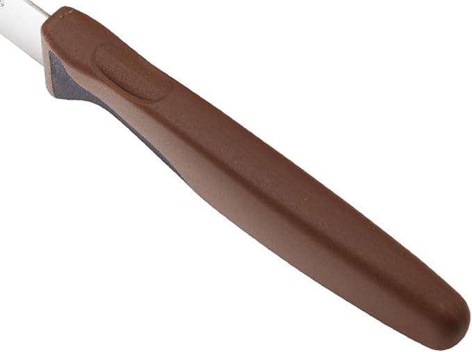 Mercer Culinary Millennia Color Handle Cutlery 3" Slim Paring Knife Brown