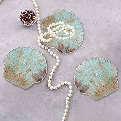 Silicone Coaster Mold for Resin - Seashell Shape DIY Epoxy Cup Mat Maker, Wine Glass Holder, Agate Style Home Decor Craft Project