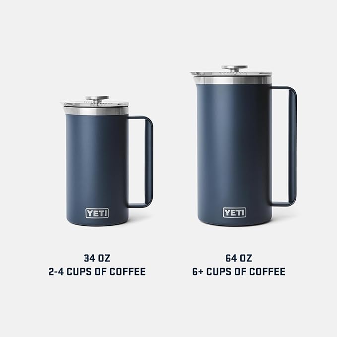 YETI Rambler 34 oz. French Press Coffee Maker, Tropical Pink