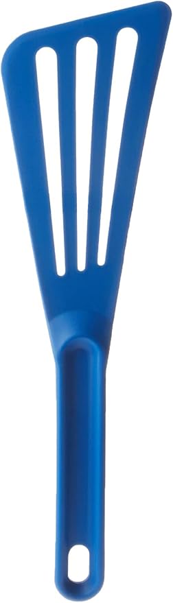 Mercer Culinary Hell's Tools Hi-Heat Slotted Spatula, 12 Inch x 3.5 Inch, Blue (Pack of 5)