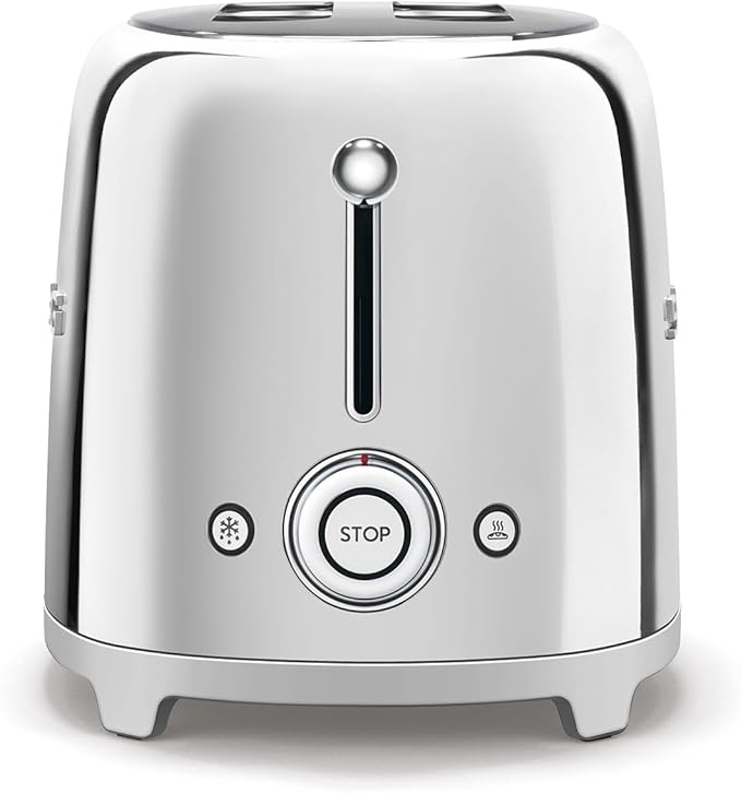 Smeg 50's Retro 4 - slice toaster (Stainless Steel)