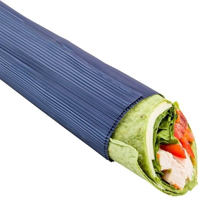 Restaurantware 12" x 12" Rippled Aluminum Foil Food Wrap and Fry Basket Liner: Perfect for Restaurant Take Out Bakeries and Food Trucks - Navy Foil Sandwich Wraps - 500-CT