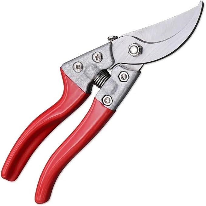 Pruning Shears SK5 Carbon Steel – Hand Pruners & Garden Clippers for Tree, Bonsai & Landscaping, Ergonomic Design with Replacement Spring & Bonus Fine Shears