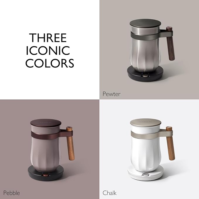 Hot & Cold Drinking Chocolate System - The ALL-NEW Velvetiser from Hotel Chocolat - Kit includes hot chocolate maker with US Power Supply, 10 serving taster box, 1 mug and 1 glass - Pebble Edition