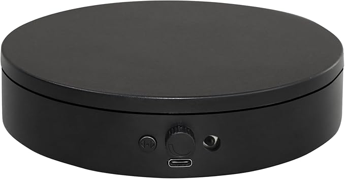 Knob Speed Adjustment Remote Control Motorized Rotating Display Stand 3d scanner Electric Turntable rotating platform for Photography Products Shows,Jewelry,Watch,3D Models,Cake Support AAA