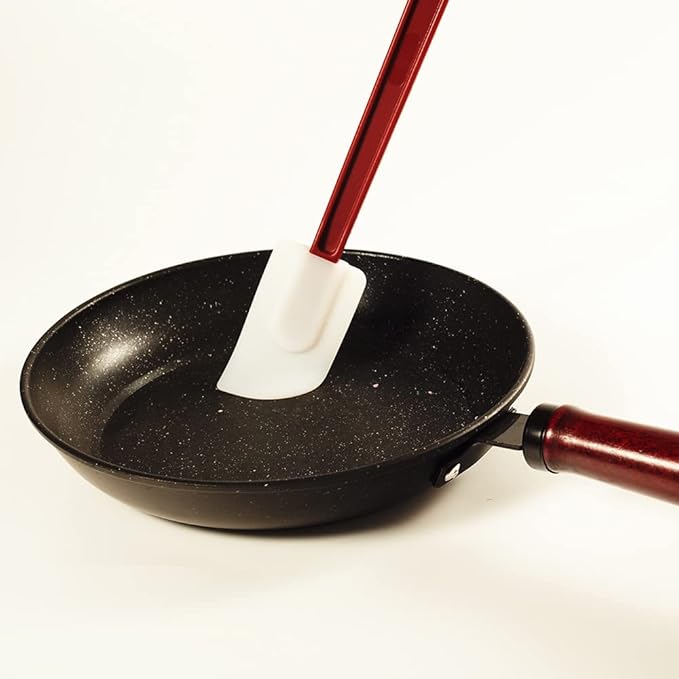 Flexible Rubber Spatulas, Silicone Spatula Set, Soft Rubber Spatula Scraper 9.5 Inches, Commercial Spatula, Silicone Scraper Spatula,Spatulas Set Resistant to 500℉ (2 Scrapers 9.5")