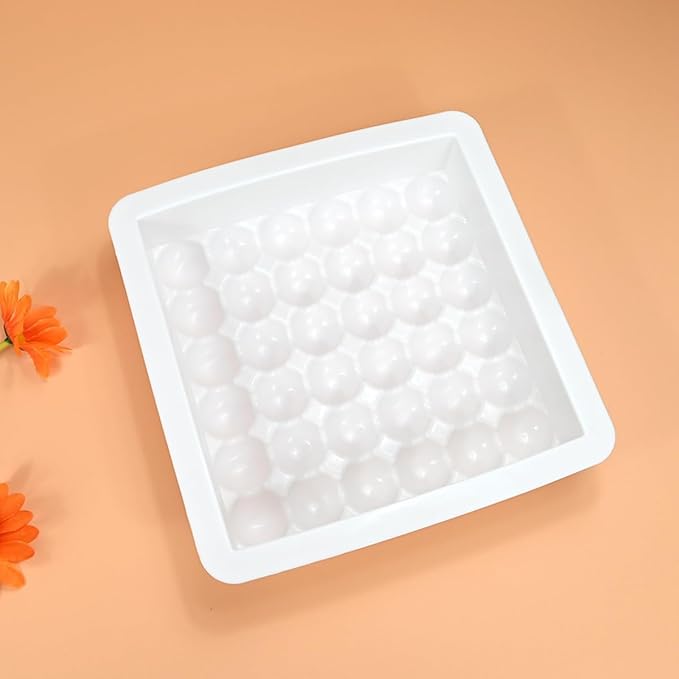 mostsom Silicone Mold for Mousse Cake, Chocolate, Cheesecake Bubbles Shape Pan - Flexible Baking Dish for Candy, Dessert, Ice Cube - Non-Stick Freezer & Oven Safe (C_ Bubbles)