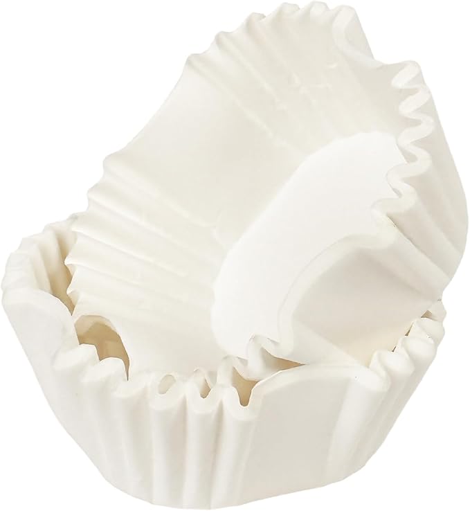 qiqee 500pcs White Square Cupcake Liners Muffin Linner No Smell, Food Grade Baking Cups（Standard Size）