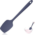 600ºF Heat Resistant Spatula, 11.34 inch High Heat Food Safe Semless Kitchen Silicone Spoon Spoonula Scraper for Cooking Baking Mixing Scraping Stirring Nonstick Cookware Pan (Midnight Blue)