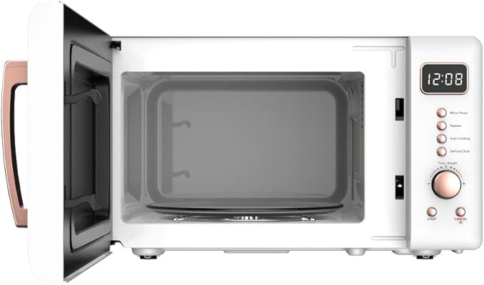 FRIGIDAIRE EMW788RETRO 0.7 cu. ft. Retro Microwave, White-RoseGold