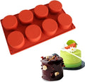 Silicone 11/8/6 Cavity Cylinder Shape Cake Mold For Baking Dessert Ice-Creams Mousse Mould Fondant Decorating Tools (8 Cavity)