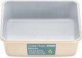 Square Cake Pan - Aluminized Steel, Ceramic Non-Stick Coating, Non-Toxic, Ideal Size, Heavy-Duty, Elevate Your Baking with Durability and Style!