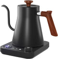 Smart Digital Electric Kettle with Variable Temperature Control, Stainless Steel Inner, 1200W Quick Heating Gooseneck Electric Kettles, Stylish Matte Finish for Coffee & Hot Beverages, 0.9L (Black)