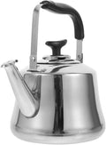 Luxshiny Whistling Tea Kettle: Stainless Steel Boil Water Kettle with Filter for Home and Office Use - 1.5L (Silver)