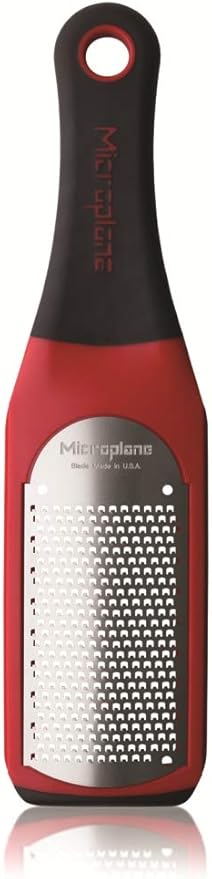 Microplane Artisan Series Cheese Grater and Zester (Fine, Red)