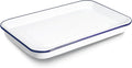 Webake Enamelware 9x13 Non Stick Baking Sheet, Enameled Steel Jelly Roll Pan Rectangular Serving Tray, Ceramic Coating Cookie Sheet