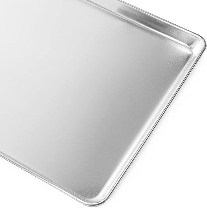 GRIDMANN 9" x 13" Commercial Grade Aluminum Cookie Sheet Baking Tray Jelly Roll Pan Quarter Sheet - 6 Pans