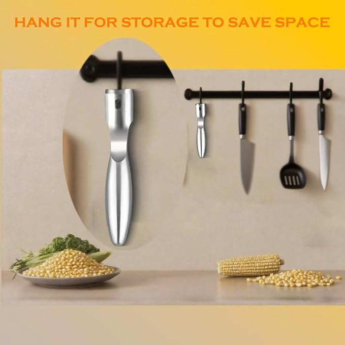 Stainless Steel Corn Peeler for Corn on The Cob, Corn on the Cob Stripper Tool, Corn on Cob Remover Corn Shucker for Home Kitchens, Restaurant Chefs