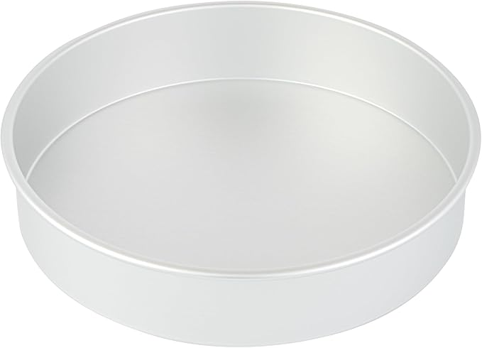 Restaurantware-Met Lux 14 x 3 Inch Straight-Sided Baking Tin, 1 Round Cake Pan - Oven-Ready, Freezable, Anodized Aluminum Round Baking Pan, Greaseproof, For Layer Birthday Cake