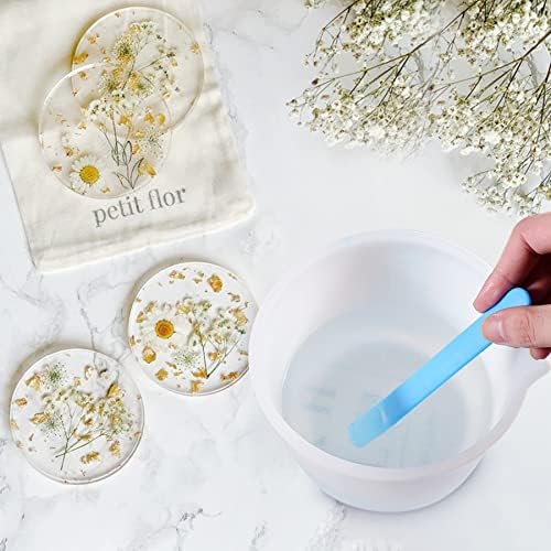 Silicone Measuring Bowl-Epoxy Resin, Fluid Art, Butter, Chocolate-Squeeze Pour Mixing-BPA Free-Large Set of 2 1000ml/36oz(4 Cups) 600ml/20oz(1 Pint)