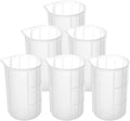 Gartful 300ml Large Silicone Measuring Cups, 10OZ Reusable Squeeze and Pour Resin Cups for Epoxy, Casting Molds, Slime, Craft Art Projects, Cup Making, Waxing, 6 Packs