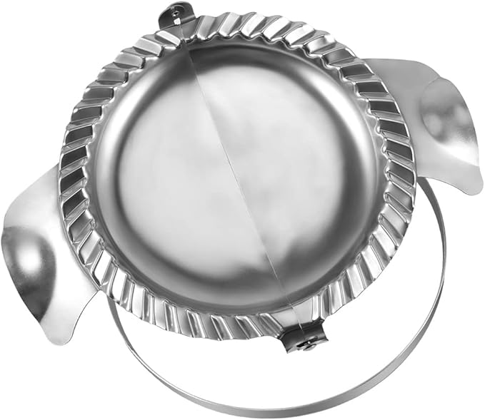 Extra Large Empanada Maker - 7 inch Seal with Dough Cutter Circle, Stainless Steel Press, Pastry Tools, Pocket Pie Maker