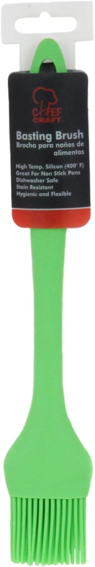 Chef Craft Premium Silicone Basting Brush, 10.25 inch, Green