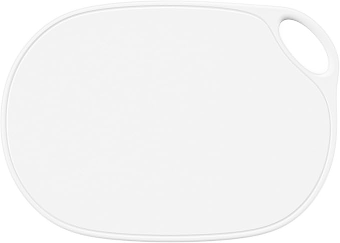 Li&Zhao Plastic Cutting Boards for Kitchen - Chopping Board Small Cutting Board for Meat Cutting Mats for Kitchen Cooking(White)