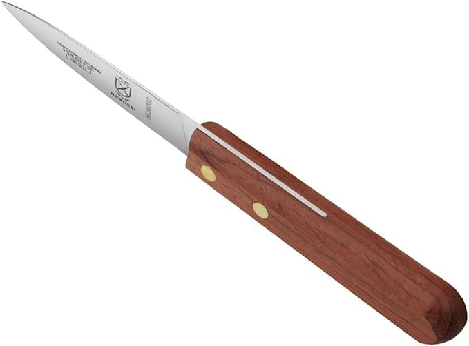 Mercer Culinary Praxis Paring Knife with Rosewood Handle, 3 Inch, Wood