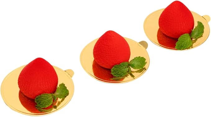 Restaurantware-Pastry Tek 15 Cavities Strawberry Silicone Mold, 1 Oven-Ready Strawberry Mold - Flexible, Freezable, White Silicone Fruit Silicone Mold, Easy Release, For Baking