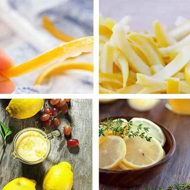 2Pcs Channel Knife Lemon Zester Tool Stainless Steel Citrus Peeler for Orange Fruit Rind Peel, Home Kitchen Bar Tools