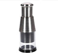 Pressed Garlic Chopper Stainless Steel,Easy to Chop, Garlic Grinder with Spring,Press Design,Garlic Chopper Mini for Onions, Garlic, and Pepper, Easy to Store and Clean