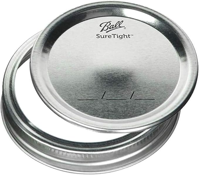 Ball Wide Mouth Glass Mason Jars with Lids and Bands, Used for Canning, Pickling, Juice, Jam, Jelly, Pint Size 16 Ounce (Pack of 6)