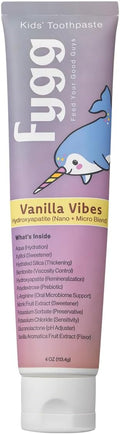 Fygg Nano Hydroxyapatite Toothpaste (Vanillia Vibes) | Vanilla Tooth Paste with Prebiotics (4 Oz) | Natural & Fluoride-Free | Proprietary Enamel Remineralizing & Repair | Dentist Formulated