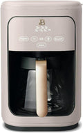Beautiful 14-Cup Programmable Coffee Maker with Touch-Activated Display – Brew Hot Coffee Fast, Keep Warm & Auto-Pause (Porcini Taupe)