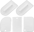 5 Pcs Fondant Smoother, Icing Smoother Essential Baking Tools for Perfectly Smooth Cakes(White)