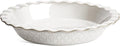 LE TAUCI Ceramic Pie Pans for Baking, 9 Inch Pie Plate for Apple Pie, Round Baking Dish, 36 oz Deep Dish Pie Pan - Set of 1, Fireworks, Arctic White