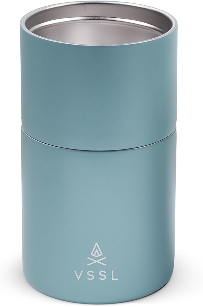 VSSL - Nest Pour Over Coffee Set | Coffee Maker for Camping | All-In-One Travel Pour Over | Transportable Dripper, 10oz Stainless Steel Travel Mug | Compact Storage & Adventure Ready | Everglade