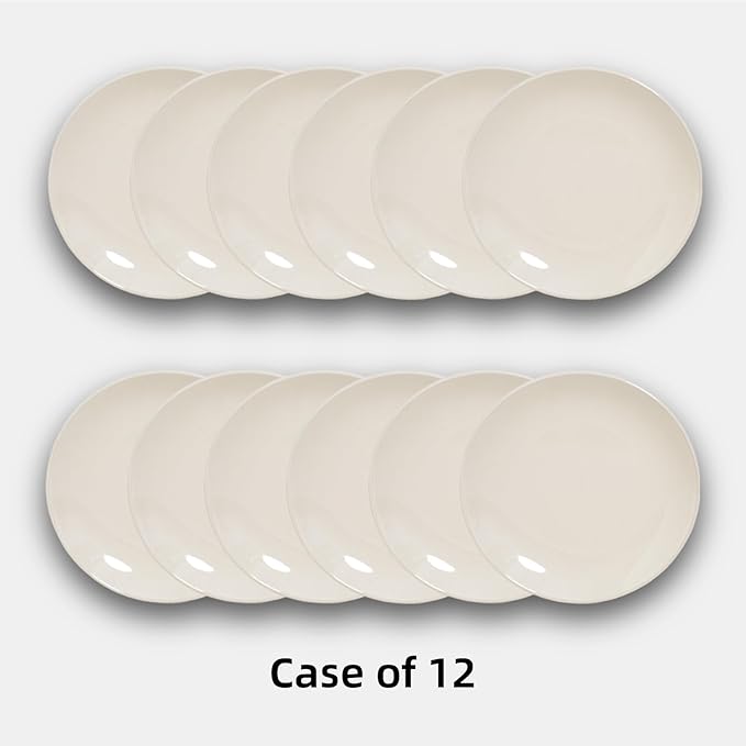 Stoneware Coupe Commercial Grade Dinnerware, Ivory, Plate 11.25", Case of 12
