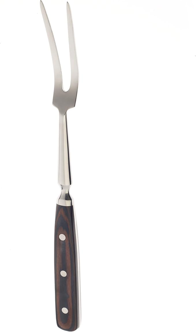 Mercer Culinary Praxis Forged Fork with Wood Handle, 12-1/4 Inch, Wood