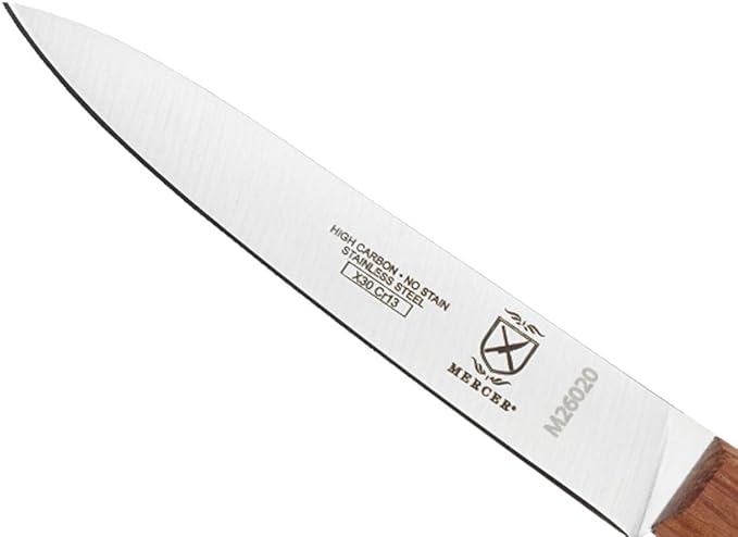 Mercer Culinary Praxis Paring Knife with Rosewood Handle, 4 Inch, Wood