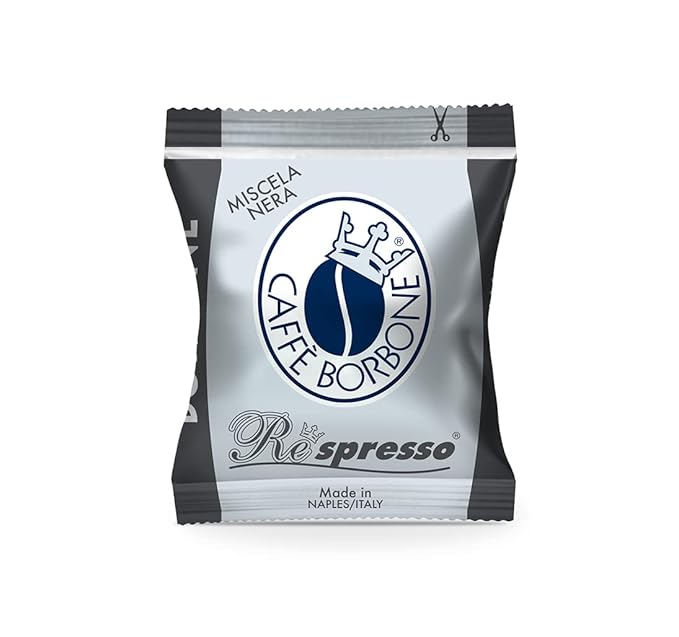 Caffè Borbone Black Blend Nespresso Compatible Espresso Coffee Pods, 100 Count Espresso Pods