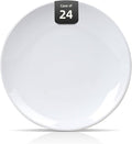Stoneware Coupe Commercial Grade Dinnerware, Bright White Plate 8.25", Case of 24